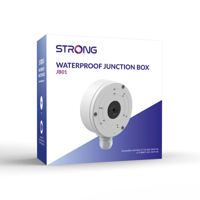 Strong JB01 Waterproof Junction Box for Bullet & Turret Cameras – IP66 Rated
