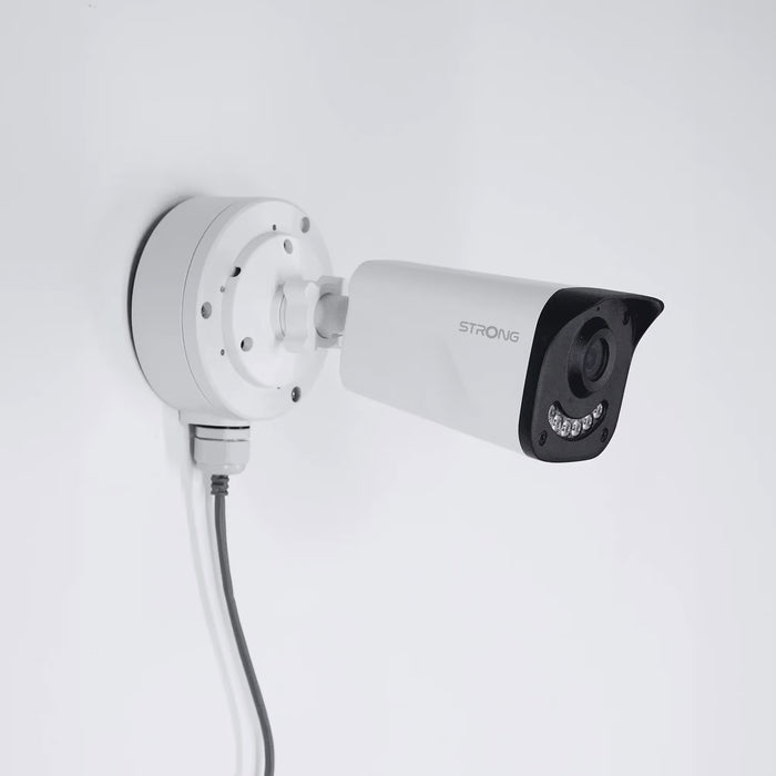 Strong 5MP Outdoor Bullet IP Camera – PoE, AI, Dual-Light Vision