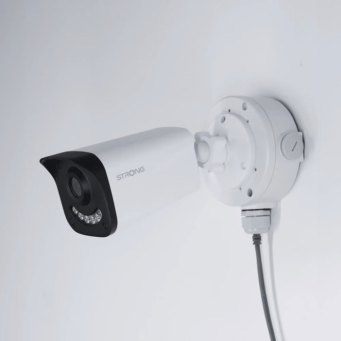 Strong 5MP Outdoor Bullet IP Camera – PoE, AI, Dual-Light Vision