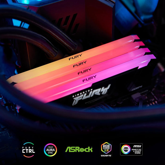 Kingston FURY Beast 32GB (2x16GB) DDR4 3200MHz RGB RAM | High-Speed