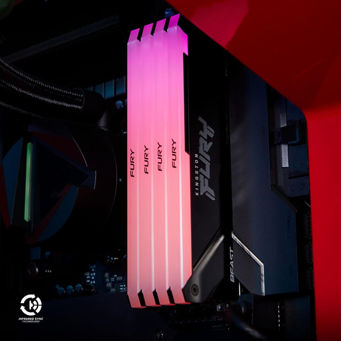 Kingston FURY Beast 32GB (2x16GB) DDR4 3200MHz RGB RAM | High-Speed
