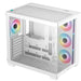 DeepCool CG530 4F White Mid-Tower Case | ARGB, Tempered Glass, Airflow - IT Supplies Ltd