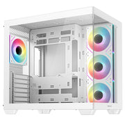 DeepCool CG530 4F White Mid-Tower Case | ARGB, Tempered Glass, Airflow - IT Supplies Ltd