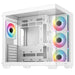 DeepCool CG530 4F White Mid-Tower Case | ARGB, Tempered Glass, Airflow - IT Supplies Ltd