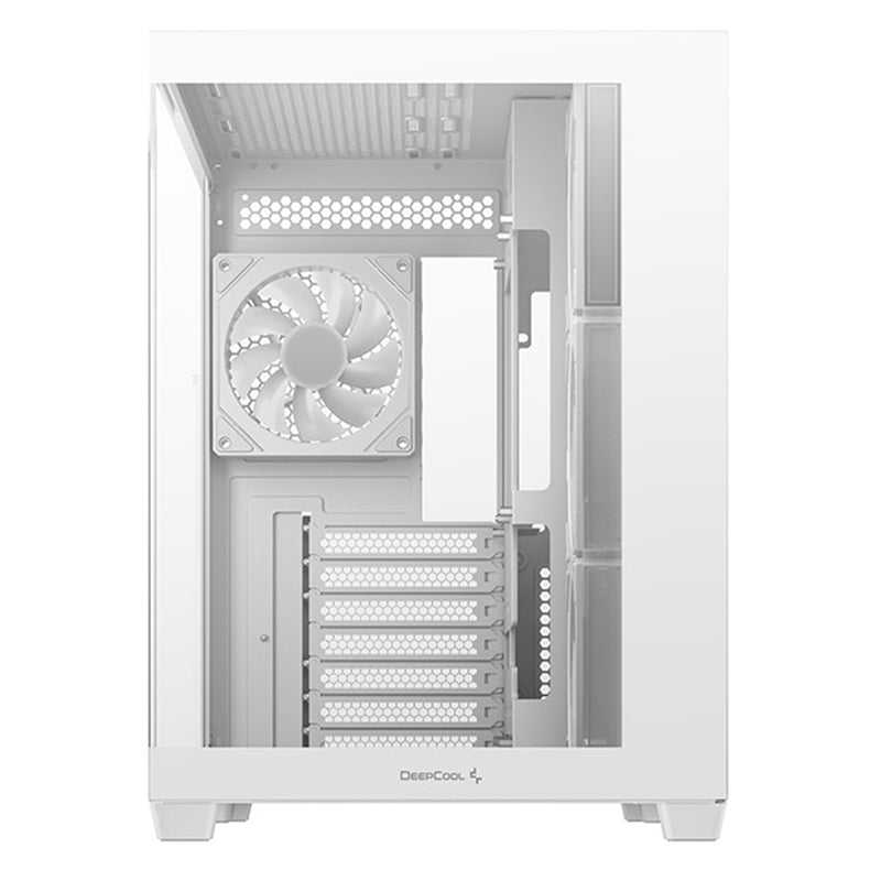DeepCool CG530 4F White Mid-Tower Case | ARGB, Tempered Glass, Airflow - IT Supplies Ltd