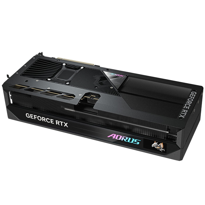 RTX 5080 AORUS MASTER 16G – 2805 MHz, GDDR7, RGB, LCD Edge View