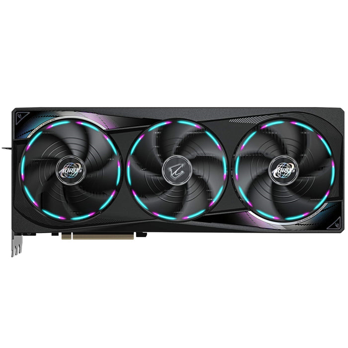 RTX 5080 AORUS MASTER 16G – 2805 MHz, GDDR7, RGB, LCD Edge View