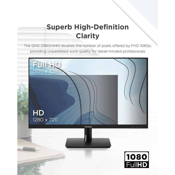 ViewSonic VA270-H 27" IPS Monitor, Full HD, 100Hz, 1ms, FreeSync