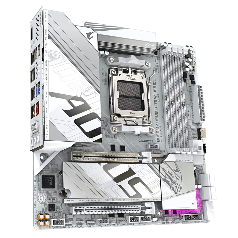 B850M AORUS ELITE WIFI6E ICE - AMD Ryzen 9000/8000/7000 | DDR5 - IT Supplies Ltd