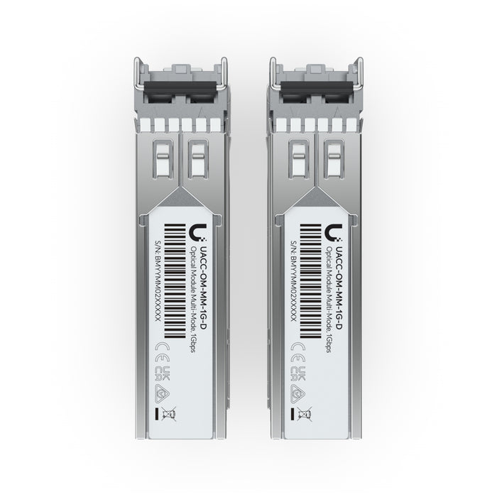 Ubiquiti UACC-OM-MM-1G-D-2 SFP Module (2-Pack) – 1G Multi-Mode Fiber LC