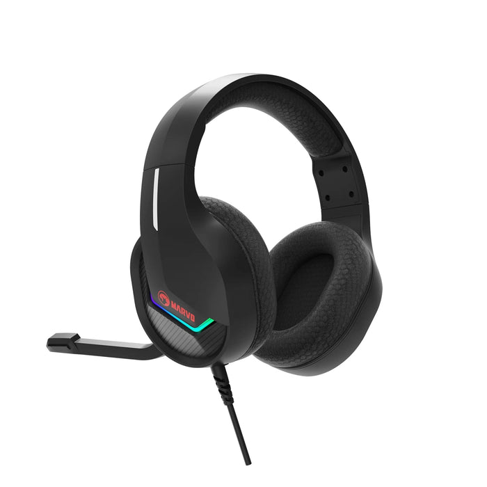 Marvo Scorpion H8618 Tactic 40 RGB USB Gaming Headset – 50mm Drivers
