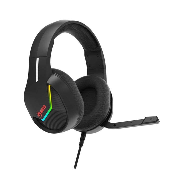 Marvo Scorpion H8618 Tactic 40 RGB USB Gaming Headset – 50mm Drivers
