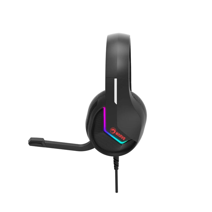 Marvo Scorpion H8618 Tactic 40 RGB USB Gaming Headset – 50mm Drivers