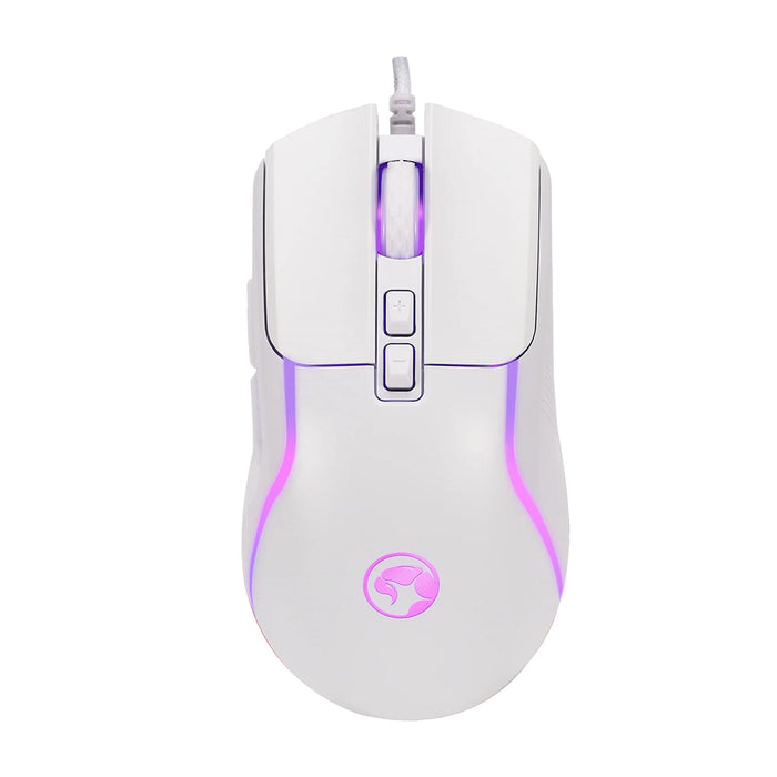 Marvo Scorpion M292-WH RGB USB Gaming Mouse – 8000 DPI, White