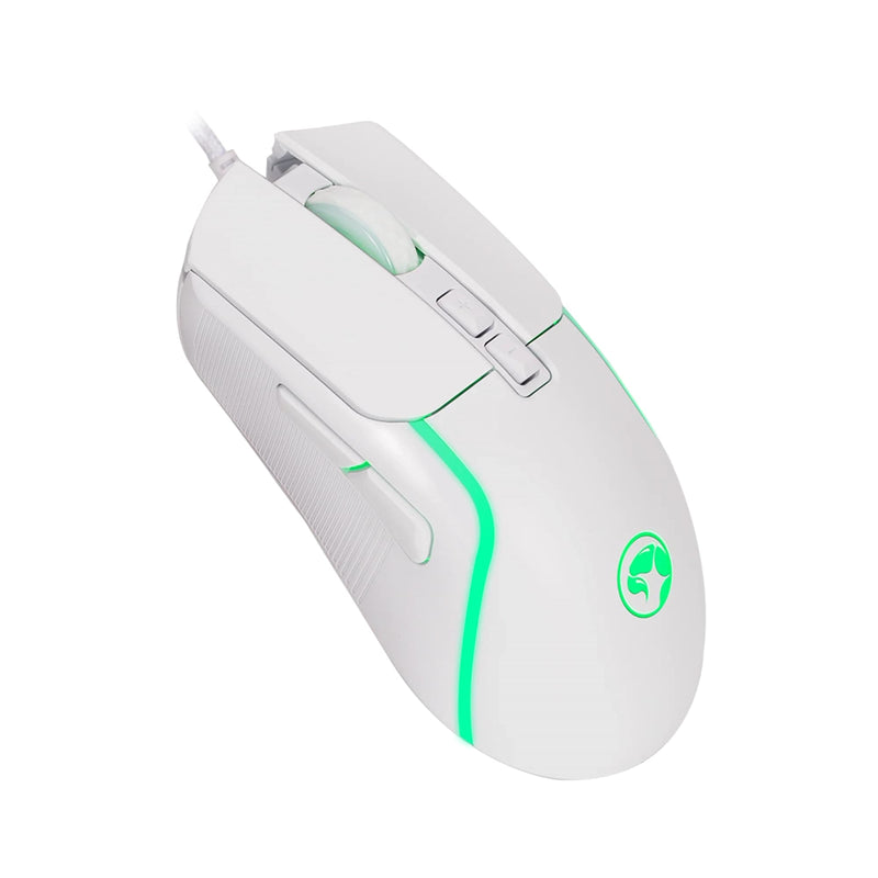 Marvo Scorpion M292-WH RGB USB Gaming Mouse – 8000 DPI, White - IT Supplies Ltd