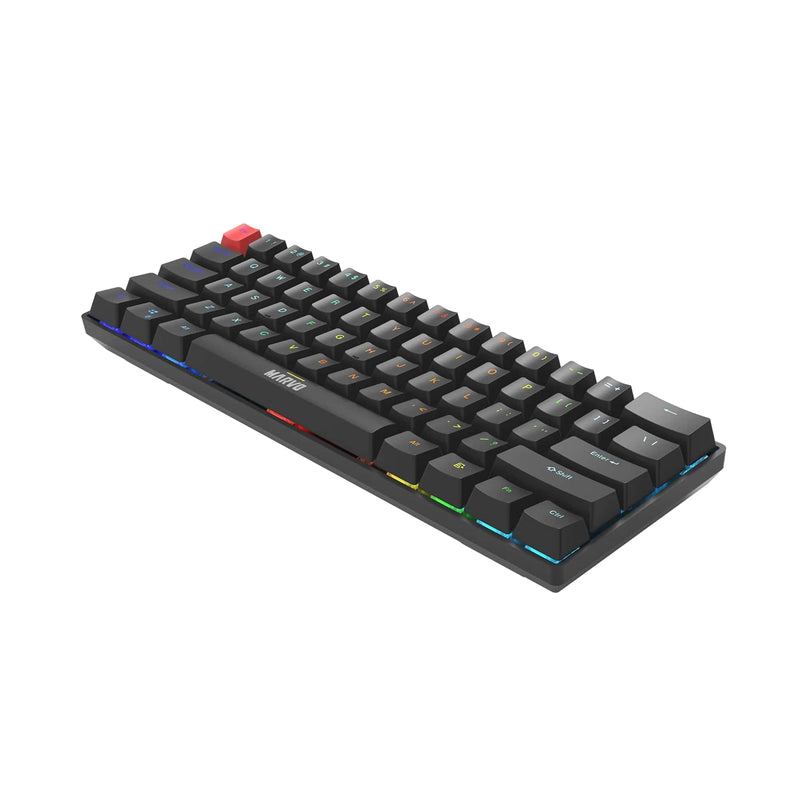 Marvo Saber 61 RGB Mechanical 60% Gaming Keyboard Black UK Layout - IT Supplies Ltd
