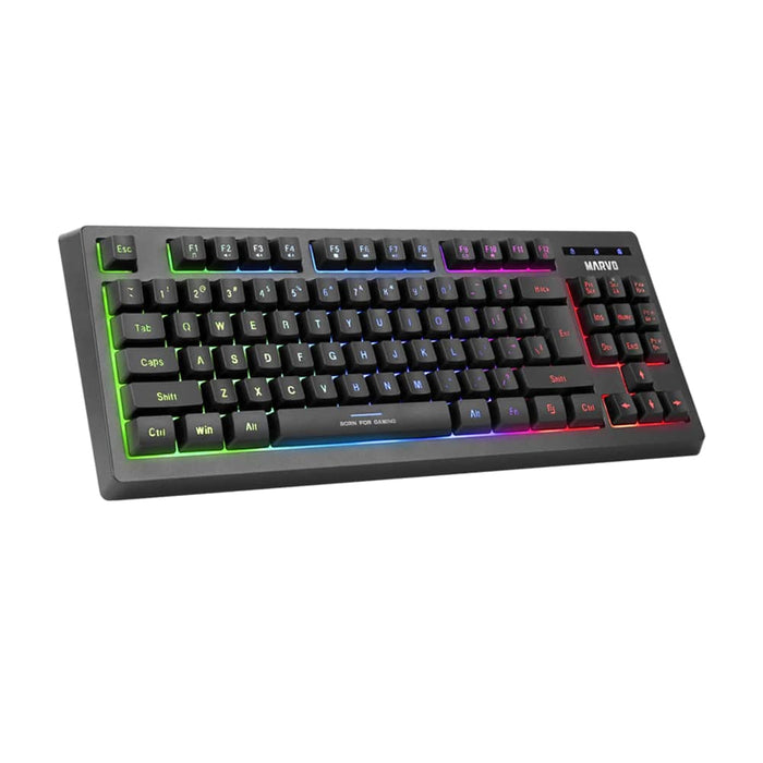 Marvo CM310 Loot 30 RGB Gaming Keyboard Mouse Mat Bundle Black
