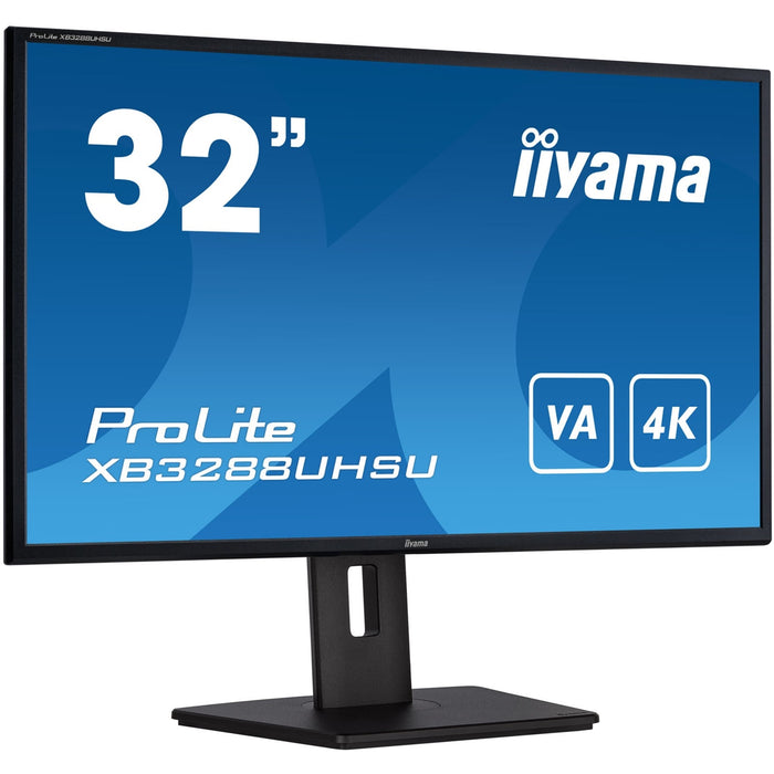 iiyama ProLite XB3288UHSU-B5 32" 4K IPS Monitor, FreeSync, Height Adjustable