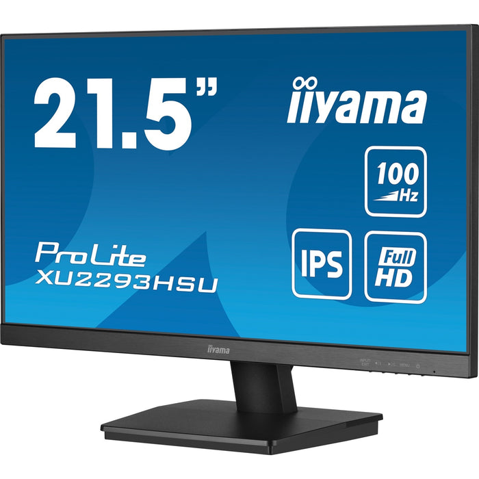 iiyama XU2293HSU-B7 22" IPS Monitor – Full HD, 100Hz, USB Hub, HDMI, DisplayPort