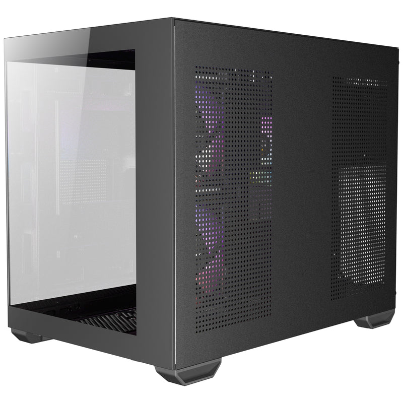 Antec CX600M ARGB Micro-ATX Mini Tower Case Tempered Glass