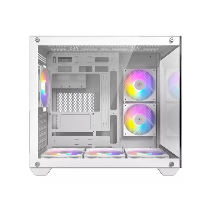 Antec CX800 ARGB White Mid-Tower | Tempered Glass, 3x ARGB Fans