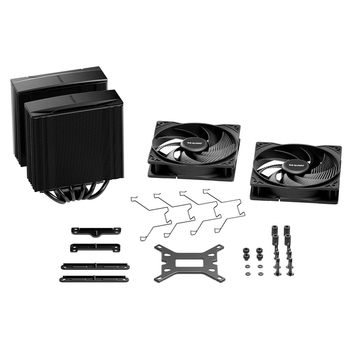 be quiet! Pure Rock Pro 3 Black CPU Cooler, 2x Pure Wings, 250W TDP