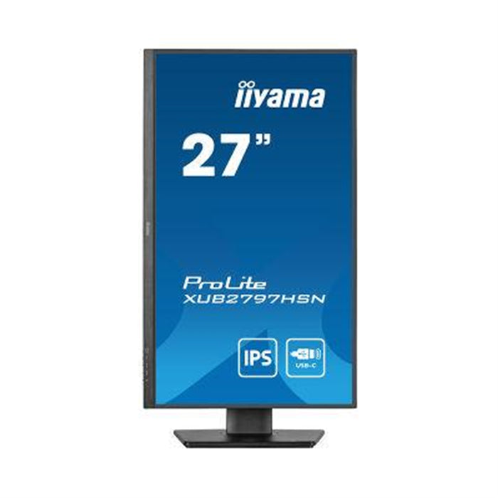 iiyama ProLite XUB2797HSN-B2 27" IPS Monitor Full HD USB-C Dock, 100Hz