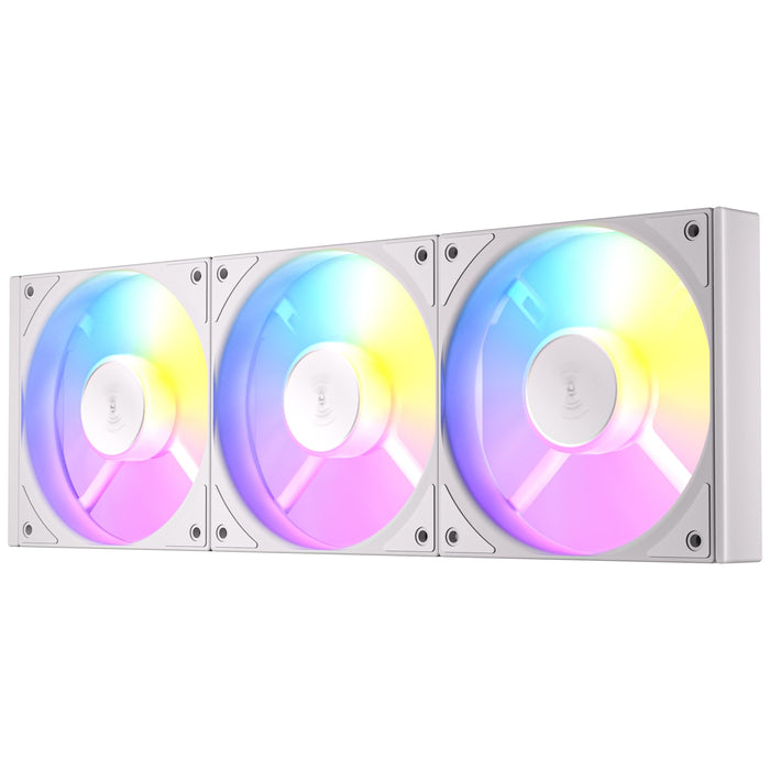 Antec Connect 120 ARGB White Reverse 3-Pack – PWM, RGB, Reverse Airflow