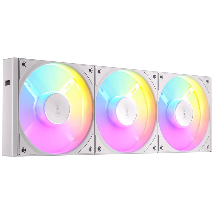 Antec Connect 120 ARGB White Reverse 3-Pack – PWM, RGB, Reverse Airflow