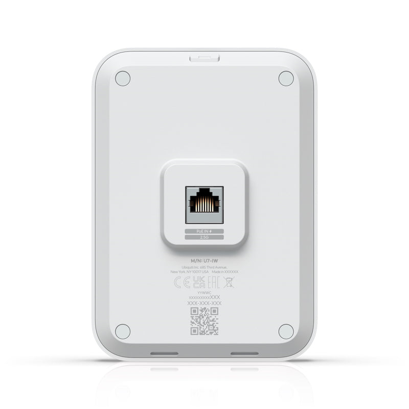 Ubiquiti U7-IW UniFi 7 In-Wall WiFi 7 AP with 2.5 GbE PoE Switch - IT Supplies Ltd