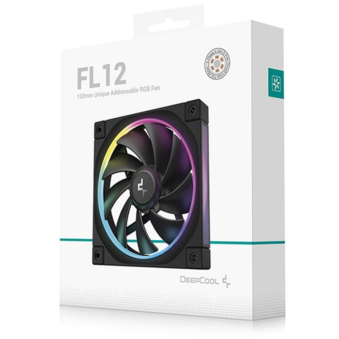 DeepCool FL12 120mm PWM ARGB Fan – High Performance, Low Noise, RGB