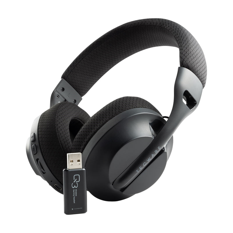 Tecware Q3 Wireless Gaming Headset – 2.4GHz & Bluetooth, 25H Playtime - IT Supplies Ltd