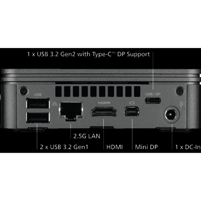 High-Performance AMD Ryzen 5 Mini PC - 16GB RAM, 500GB NVMe, Wi-Fi 6