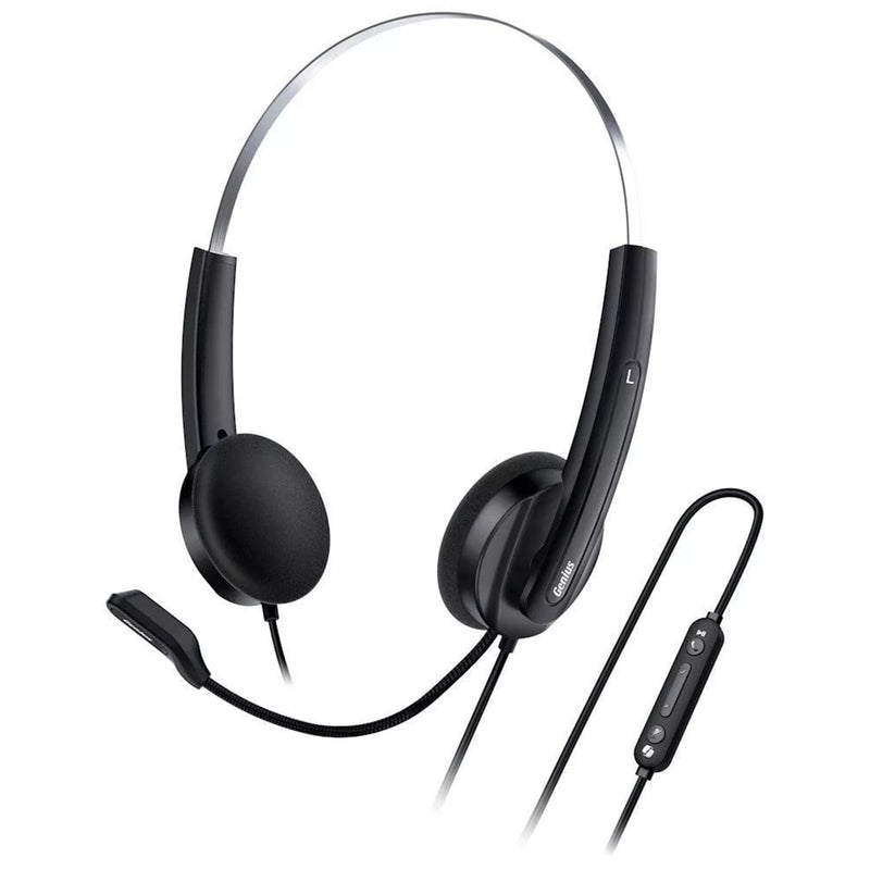 Genius HS-220U-C USB-C AI Headset – Lightweight with Copilot Button - IT Supplies Ltd