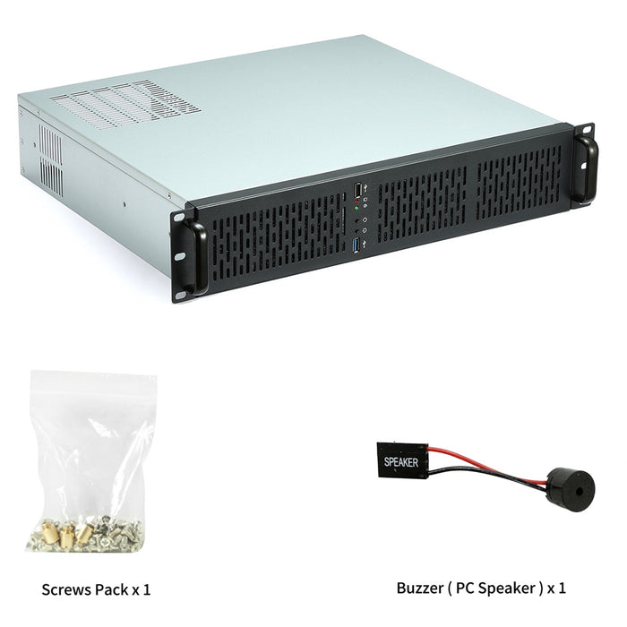 2U400 Rackmount Case 405mm Deep | Server Motherboard Support