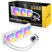 Antec Vortex Lum 360 ARGB White AIO Liquid Cooler - 280W TDP - IT Supplies Ltd