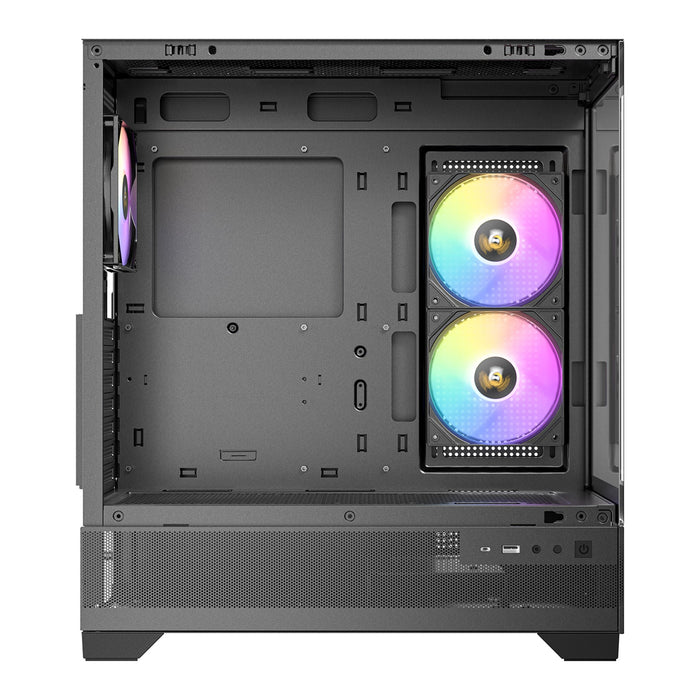 ANTEC CX700 Mid Tower Gaming Case – 6x RGB Fans, USB-C, Glass Panel