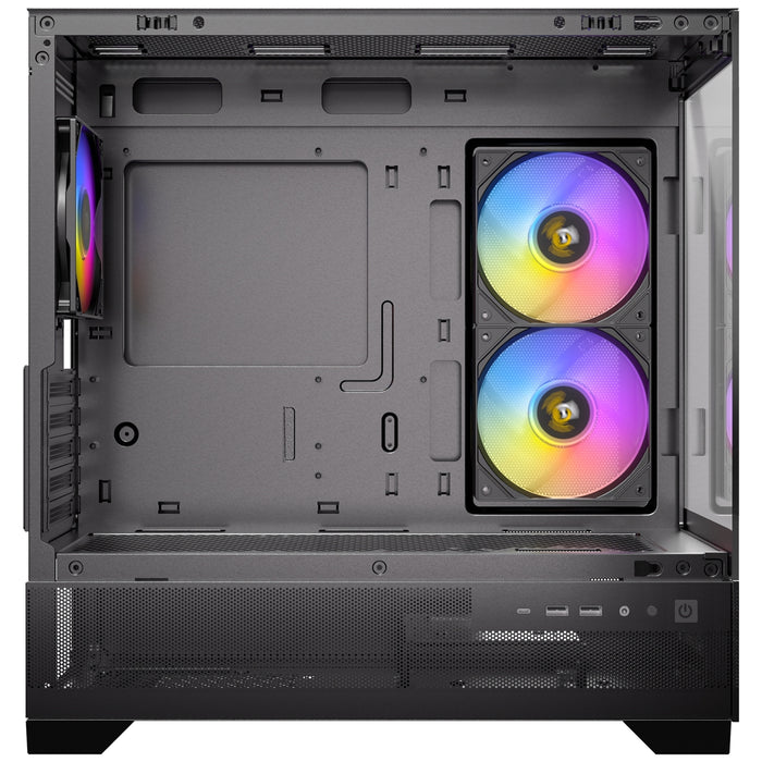 ANTEC CX500M Micro Tower Gaming Case – Black, ARGB, USB-C, Tempered Glass
