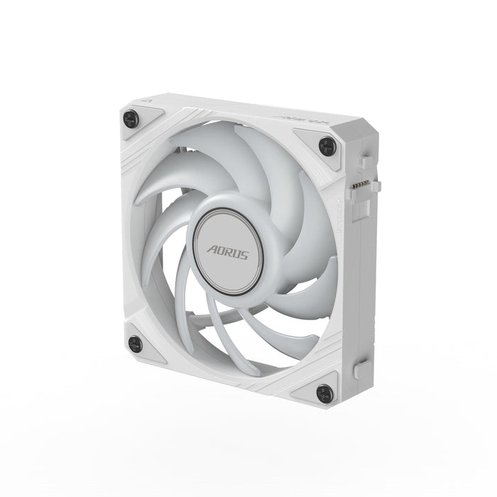 Gigabyte AORUS EZ Chain Fan 120 ICE - Quiet 120mm White ARGB Fan