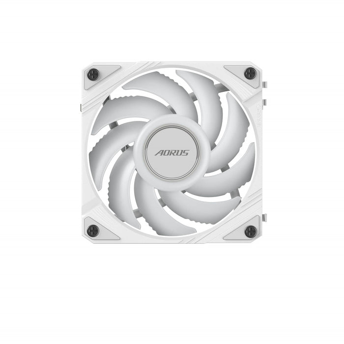 Gigabyte AORUS EZ Chain Fan 120 ICE - Quiet 120mm White ARGB Fan
