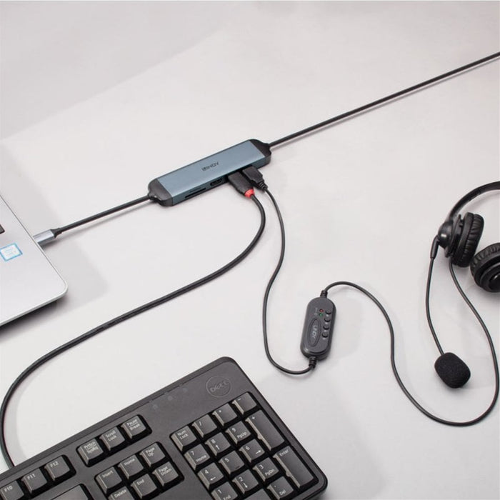 Lindy DST-Micro 140 USB-C Dock with 4K HDMI, 60W PD, USB & SD