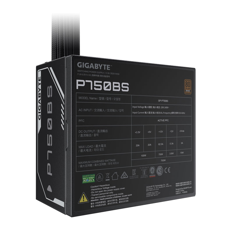 Gigabyte GP-P750BS-UK 750W 80+ Bronze ATX Power Supply