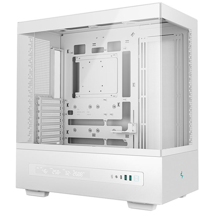 DeepCool CH690 Digital White ATX Case – High-Airflow, Semi-Glass