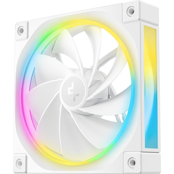 DeepCool FL12 120mm Reverse ARGB Fan 3-Pack White – Quiet, PWM, High Airflow