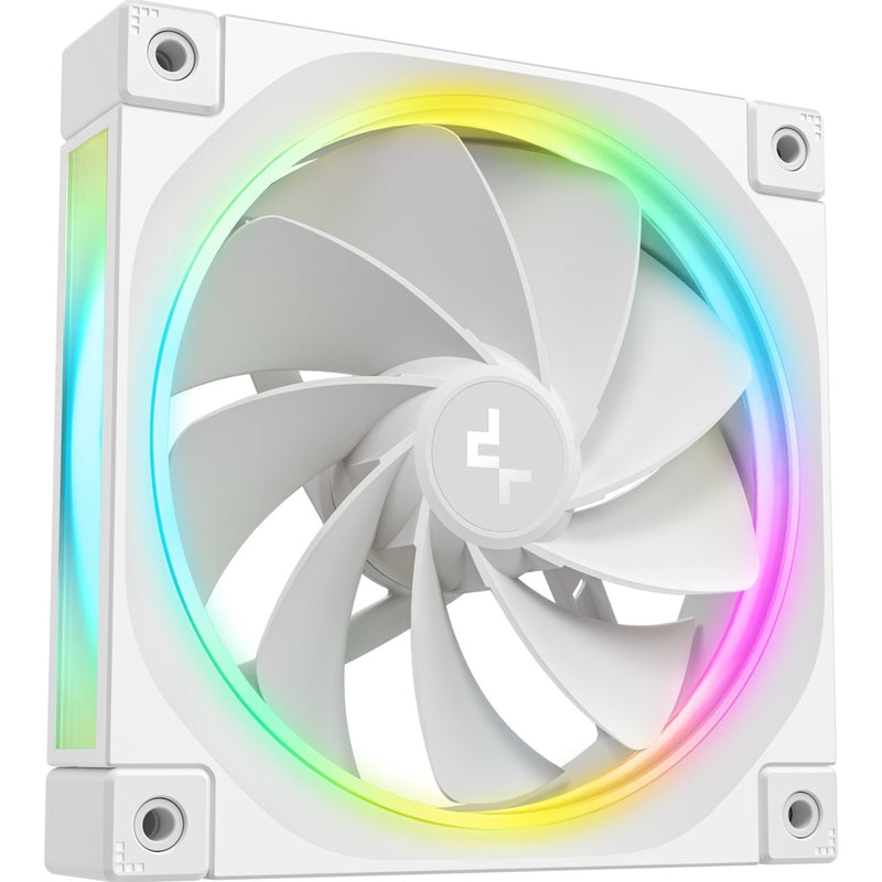 DeepCool FL12 120mm Reverse ARGB Fan 3-Pack White – Quiet, PWM, High Airflow - IT Supplies Ltd