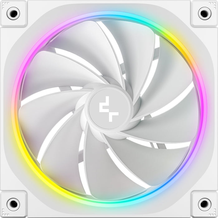 DeepCool FL12 120mm Reverse ARGB Fan 3-Pack White – Quiet, PWM, High Airflow