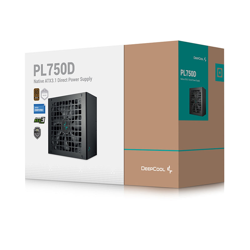 DeepCool PL750D 750W PSU – 80+ Bronze, 12VHPWR, PCIe 5.0 Ready - IT Supplies Ltd
