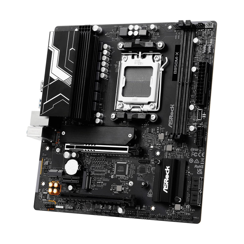 ASRock B850M-X Micro-ATX Motherboard – AM5, DDR5, PCIe 5.0, USB-C - IT Supplies Ltd