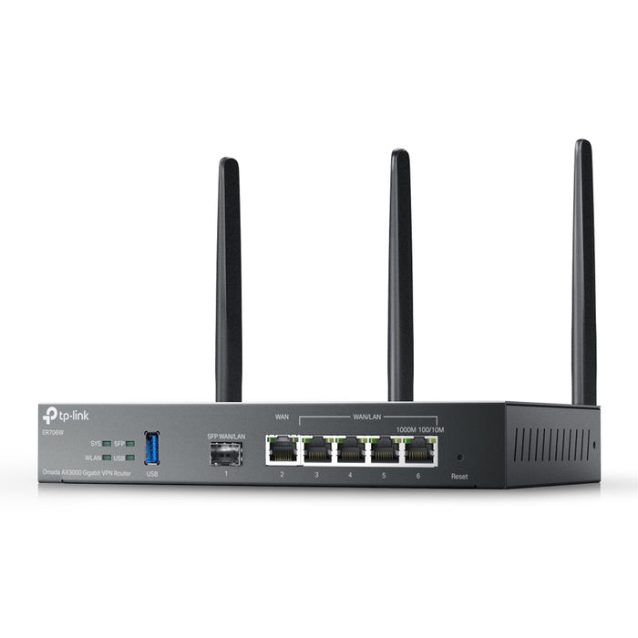 TP-Link ER706W Omada AX3000 VPN Router | Gigabit Ports | Mesh WiFi