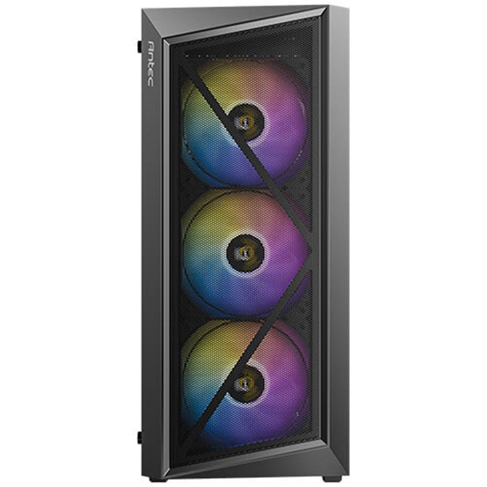 Antec AX67 ARGB Case – Mesh Front, 4 ARGB Fans, ATX Support